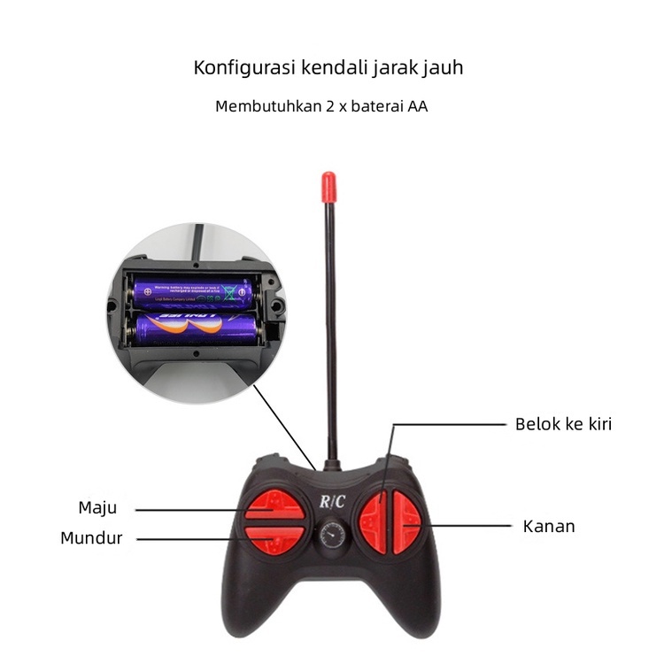 Dapat mengisi daya mobil remote control/mobil remote control offroad jeep/RC Rock Crawler 2WD Powerful