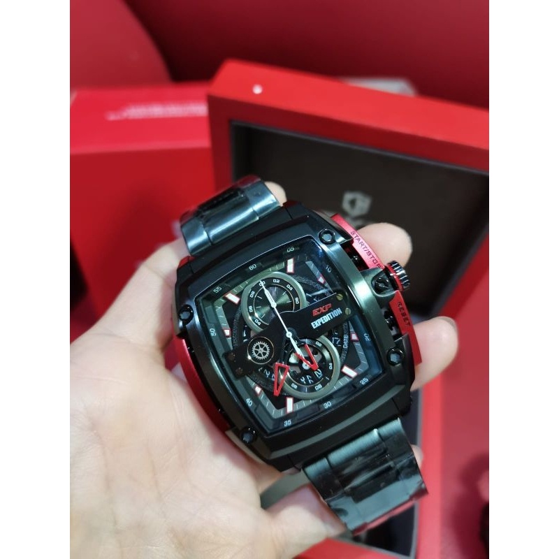 Expedition EXP 3008 / E3008 Rubber Jam Tangan Pria Original
