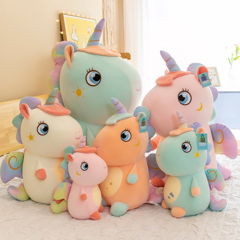 Boneka Unicorn Duduk Bahan Plush Cute Berlabel SNI