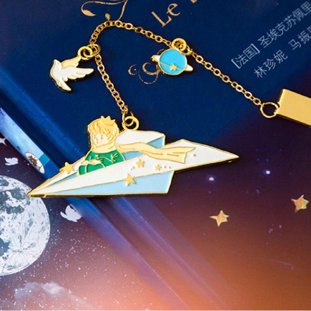 【 ELEGANT 】 Little Prince Bookmark Kawaii Kartun Buku Paginator Alat Tulis Guru Book Lover Membaca Bookmark