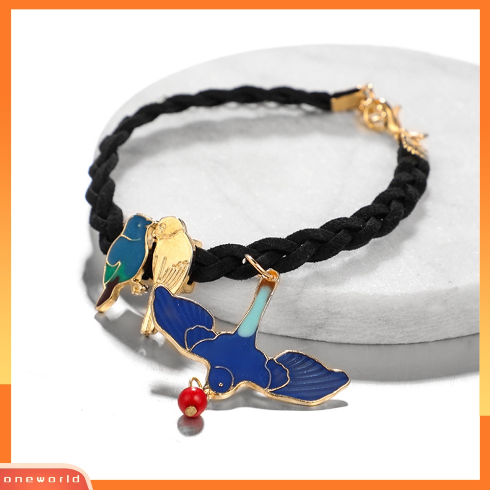 [WOD] Fashion Wanita Enamel Nuri Liontin Dikepang Tali Gelang Kaki Kaki Perhiasan Gelang