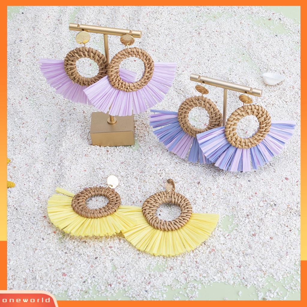 [WOD] Anting Gaya Etnik Menawan Liontin Wanita Elegan Rumbai Giwang Anting Untuk Liburan