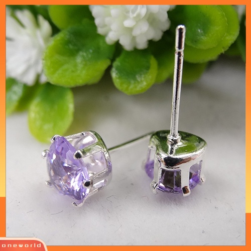 [WOD] Wanita 72pcs Mix Hati Bintang Bulat Kotak Kubik Anting Fashion Ear Studs