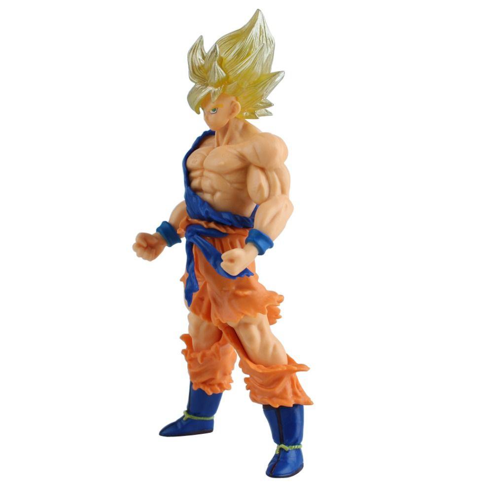 Lanfy Son Goku Anime Figure Untuk Anak Anak Hadiah Desktop Ornamen Anime Kostum Properti Anime Jepang Model Figure Mainan Mobil Dekorasi Goku Figure Mainan