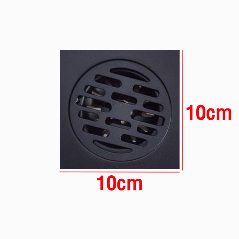 Saringan Got Stainless HITAM TW3501-Floor drain pembuangan filter air strainer black kamar mandi stenlis Black /S24