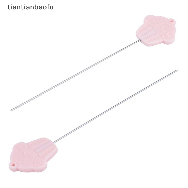 [tiantianbaofu] 1pc Tester Kue Probe Tusuk Baking Checker Cupcake Roti Stainless Steel Alat Butik