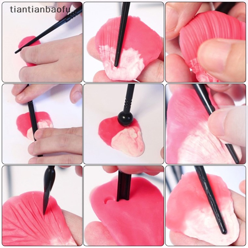 [tiantianbaofu] Bakeware Ukir Pulpen Gadget Kue Decorag Tools Simple Flower Modelling Tool Butik