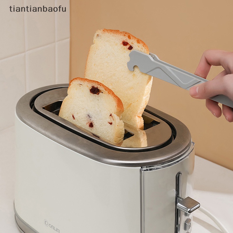 [tiantianbaofu] Penjepit Makanan Nylon Food Clip Tongs Oven Push Pull Clip Alat Masak Dapur Butik