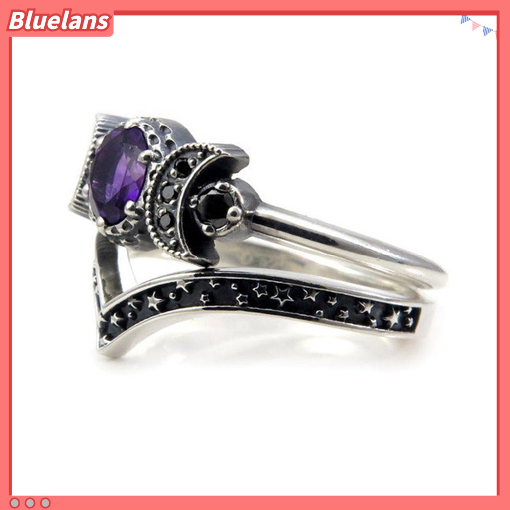 [BLS] Cincin Jari Lady Hecate Style Indah 2warna Berlian Imitasi Cincin Perempuan Untuk Pernikahan