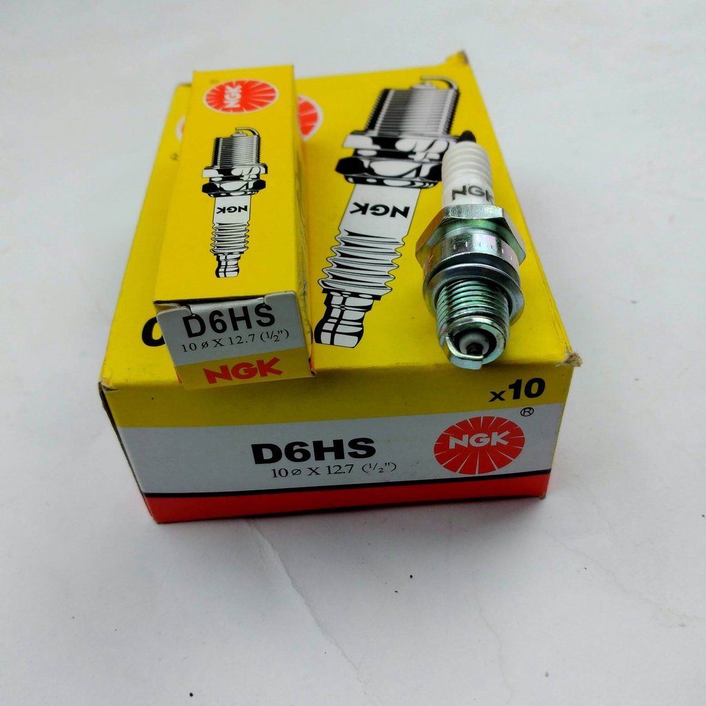 Busi D6HS Siap Diorder / Busi NGK D6HS - Busi NGK D6HS Motor Lama C70 C90 Drat besar