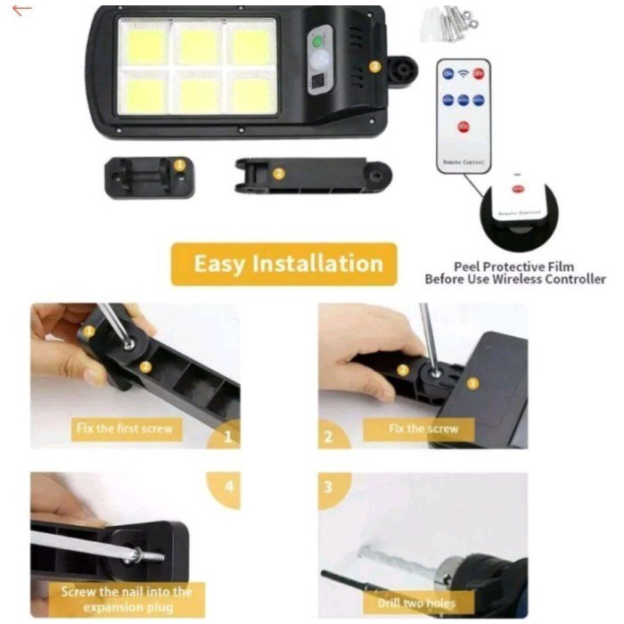 SONNENLICHT / Lampu Tenaga Surya Besar Dengan Remote ORIGINAL 2B