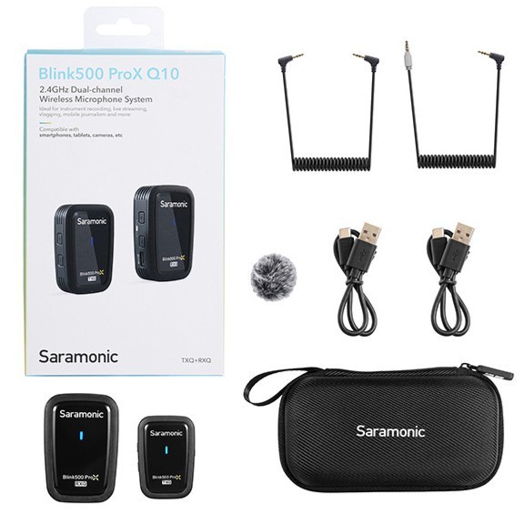 Saramonic Blink 500 Pro X Q10 Dual-Channel Wireless Microphone System
