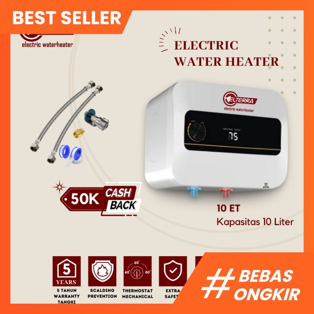 ELTERRA Water heater Listrik 10 liter ET 10L 350 watt pemanas air kamar mandi listrik low watt