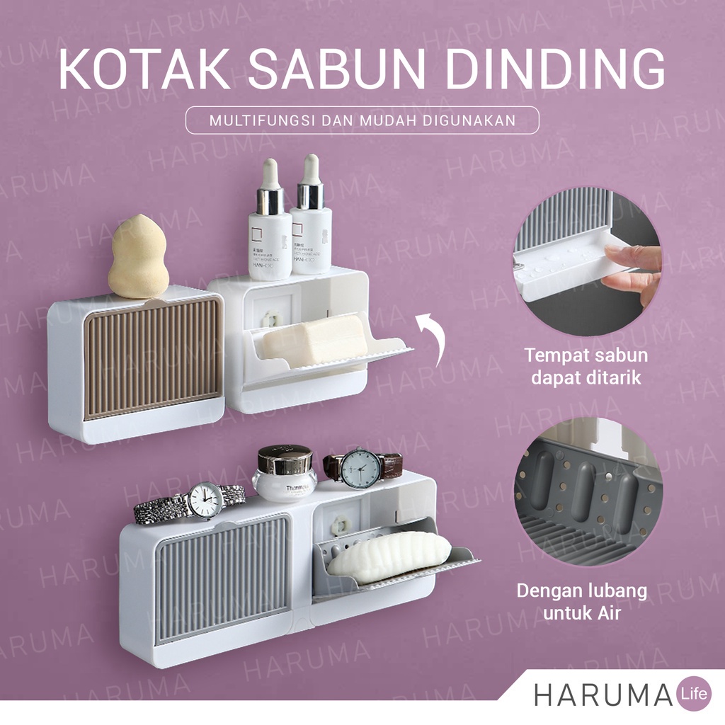 Kotak Sabun Dinding / Kotak Sabun Batang / Tempat Sabun Dinding / Kotak Sabun Tempel