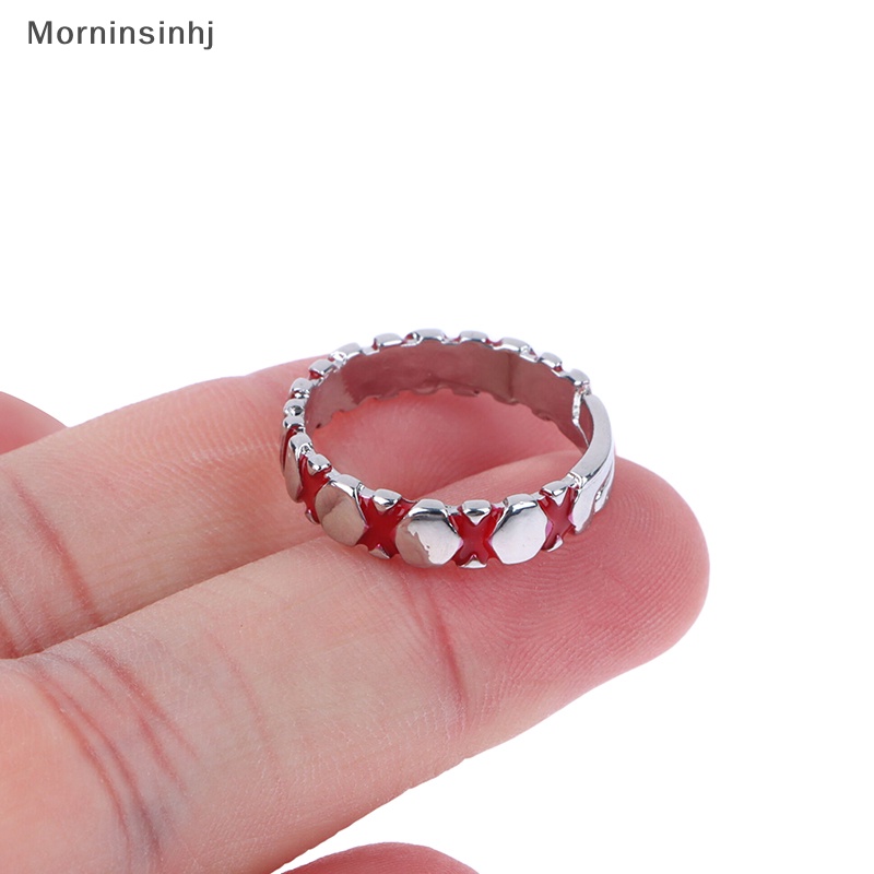 Mornin Anime Karena Tokyo Ghoul JUZO SUZUYA REI Boy Adjustable Finger Ring Untuk Wanita Pria Cosplay Perhiasan Aksesori Hadiah id