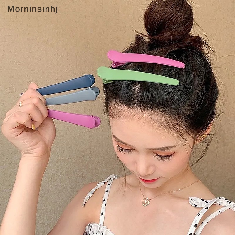 Mornin 10Pcs /Set Permen Warna Duckbill Klip Profesional Hairdressing Jepit Rambut Plastik DIY Perawatan Rambut Hair Clamp Styling Tools id