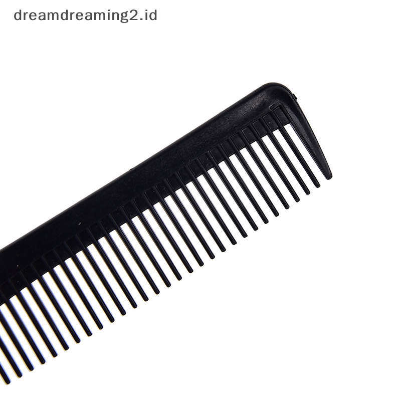 (drea) 5x Salon Anti Statis Hairdressing Hair Cutg Sisir Plastik Alat Sisir Gigi Halus //