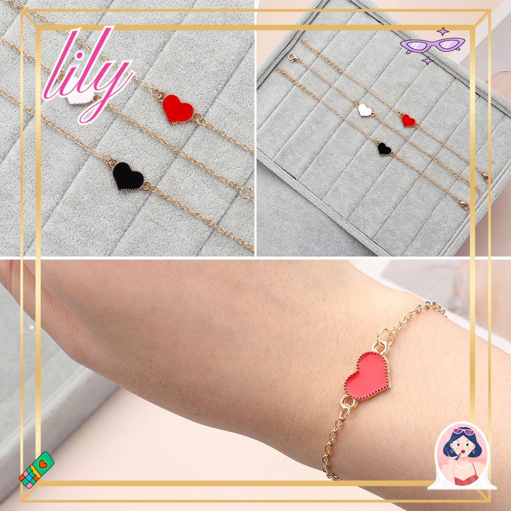 Lily Hati Gelang Wanita Kesederhanaan Tangan Rantai Liontin Fashion Perhiasan Cuff Bangles