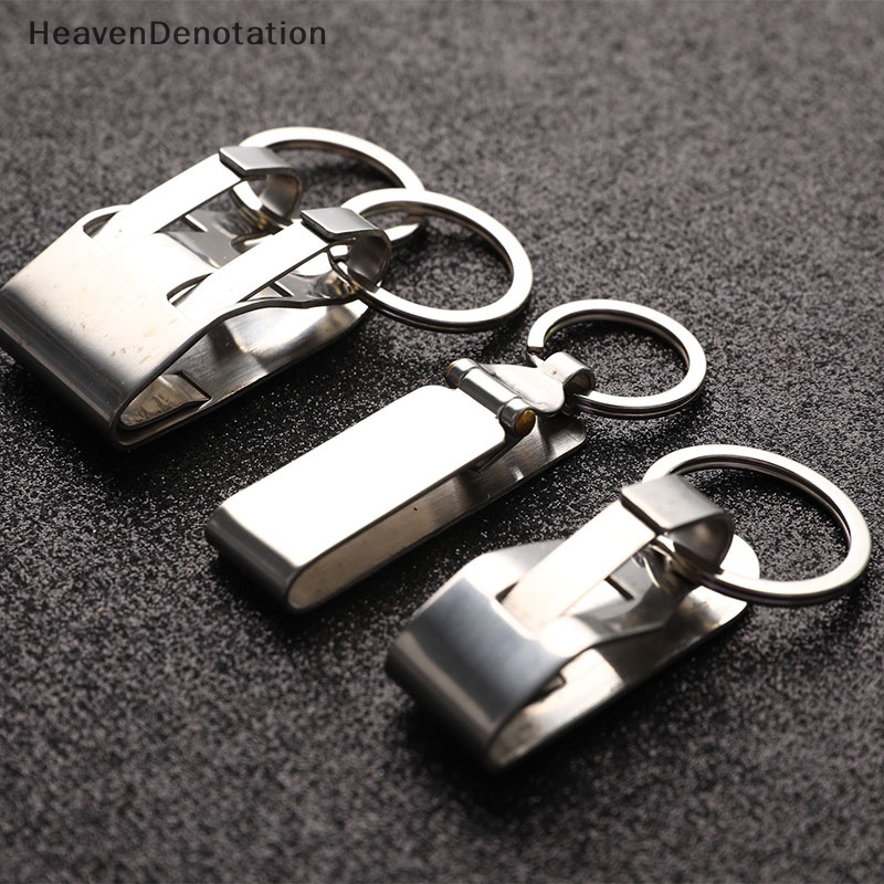 [HeavenDenotation] Sabuk Anti Hilang Key Holder Key-Clip Detachable Keyrings for Keys Gantungan Kunci Sabuk HDV