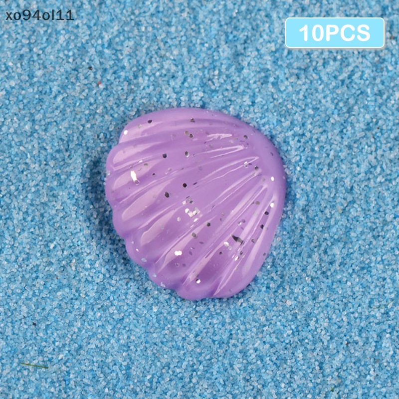 Xo 10PCS Aquarium Mini Resin Lucu Multicolor Hewan Bintang Laut Mikro Lanskap Ornamen Shell Sea View Ikan Aquarium Dekorasi OL