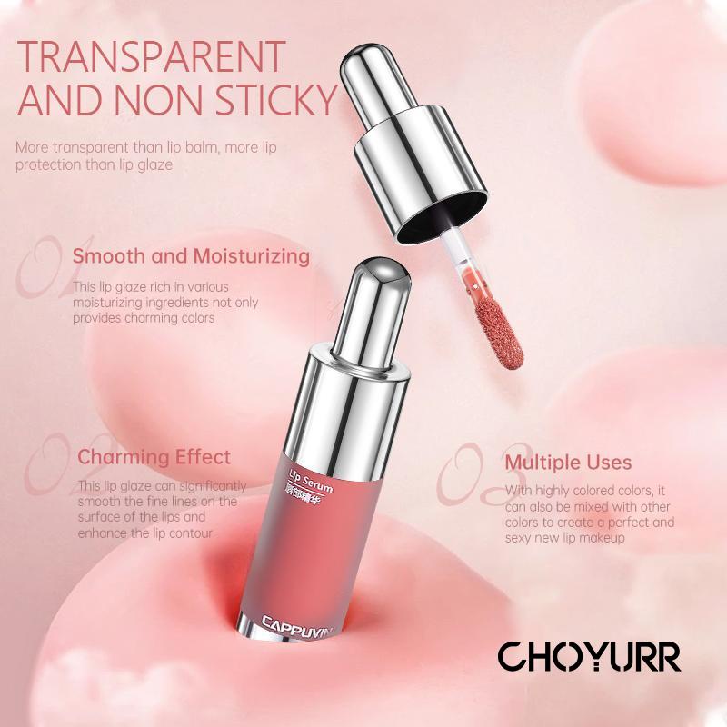 【COD】CAPPUVINI Lip Gloss Botol Susu Kecil Cermin Lip Glaze Waterproof-CH