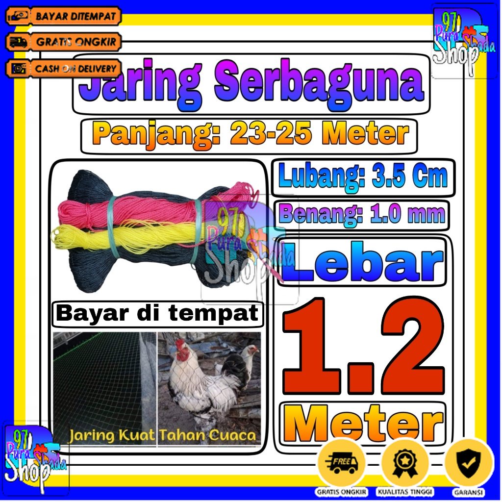 Jaring Ayam 1,2 Meter Jaring Pagar Ayam Kandang jaring tanaman jaring kandang hewan jaring serbaguna