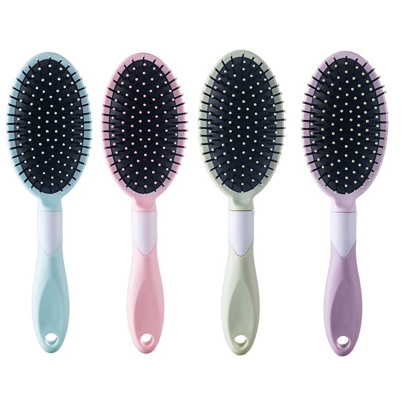 Sisir rambut jenis round cushion brush empat variasi warna barang import dengan harga grosir