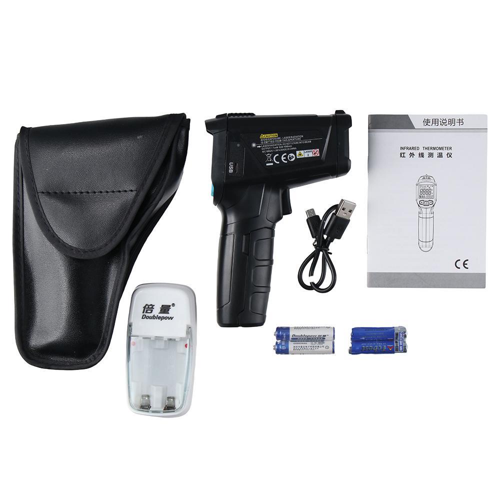 TOP Termometer Infrared Digital Industrial Kulkas Pizza Oven Handheld Non Kontak Bukan Untuk Manusia -58°F Sd1472°F(-50~800°C)