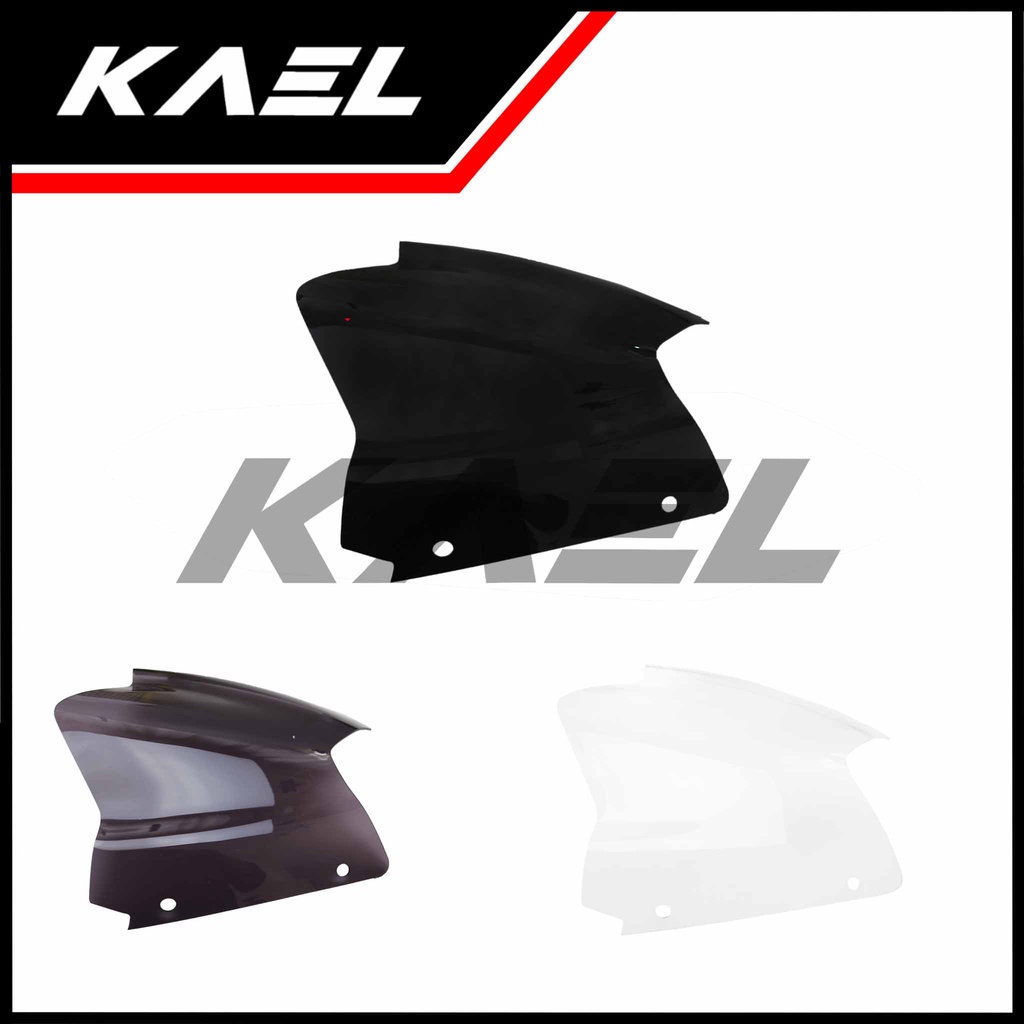 Visor Satria FU Barong Lama 2011-2012 Windshield Winsil Winshild Wind Shield Sil Shild Hitam Bening Ribben Riben Smoke