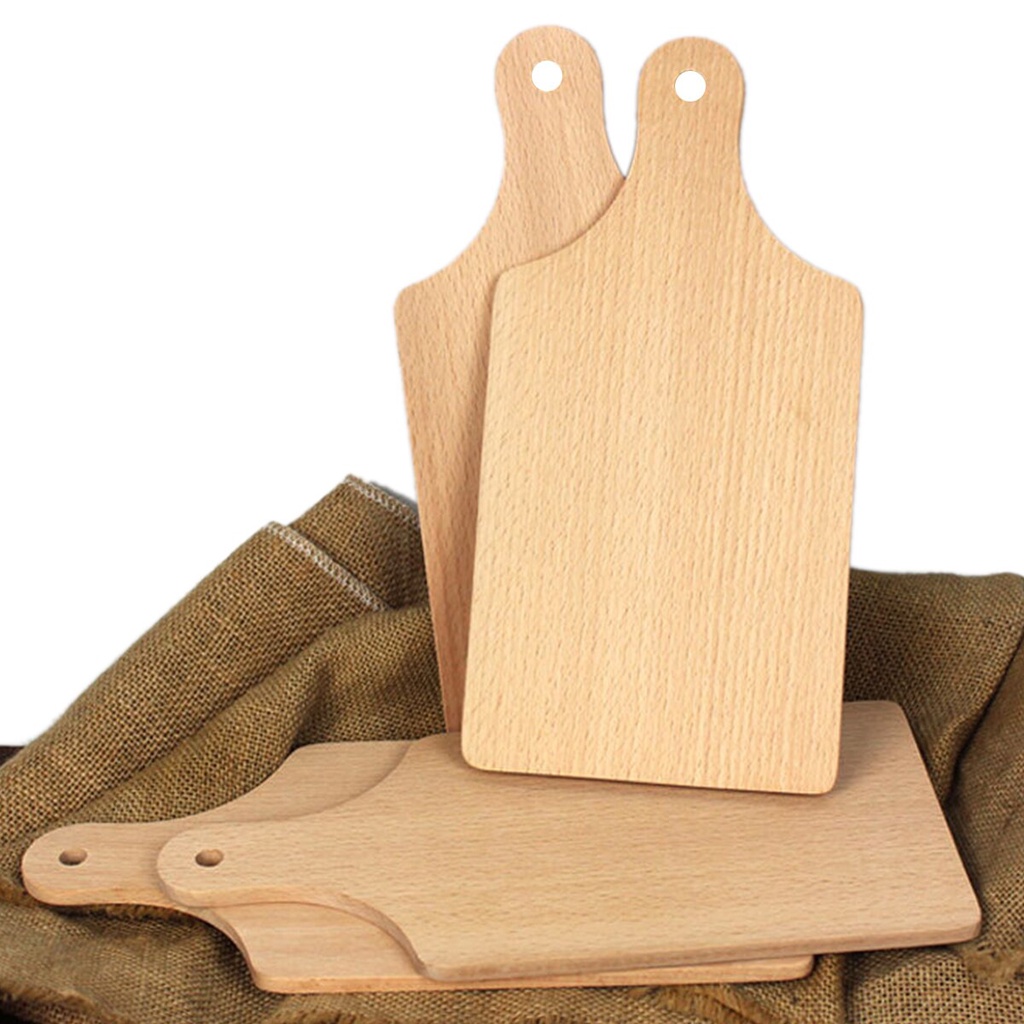 Talenan Kayu 25 x 15 cm / Wood Chopping Board Talenan dengan Pegangan