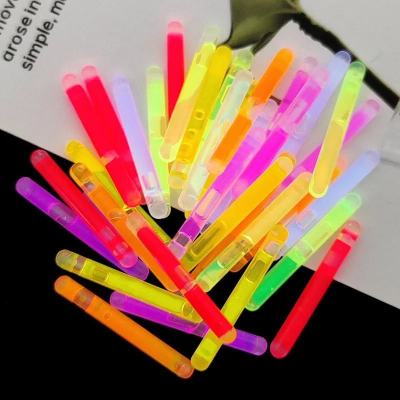 [Grosir] 10pcs Batang Lampu Darurat Luminescent Warna-Warni/Dekorasi Pesta Pernikahan Serbaguna Lampu Berwarna Kecil/Malam Luar Ruangan Memancing Float Marker Neon Rod