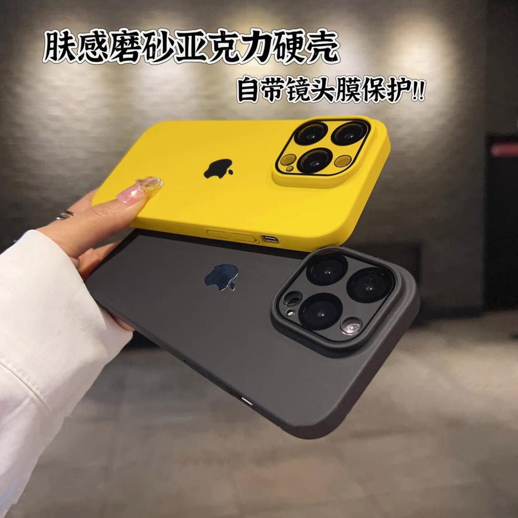 NEW!! With LOGO exterior protective goggles with HD lens film for iPhone 14 13 12 Pro Max phone case iPhone 14PRO Frosted anti fall case