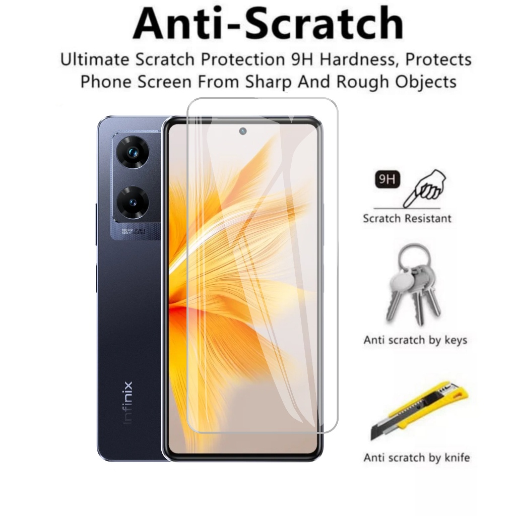 Tempered Glass Infinix Note 30 30 Pro Anti Gores Pelindung Layar Handphone Clear