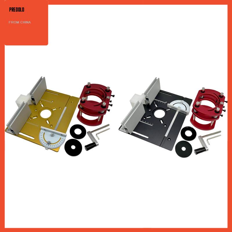 [Predolo] Alat Sisipan Meja Bahan Aluminium Template Untuk Router Bench Trimming Woodworking