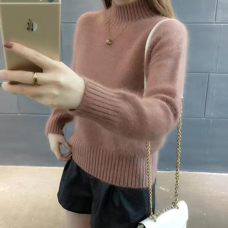 IMPORT WOMAN WINTER FURRY SWEATER TOP KOREAN STYLE BAJU ATASAN WANITA MUSIM DINGIN