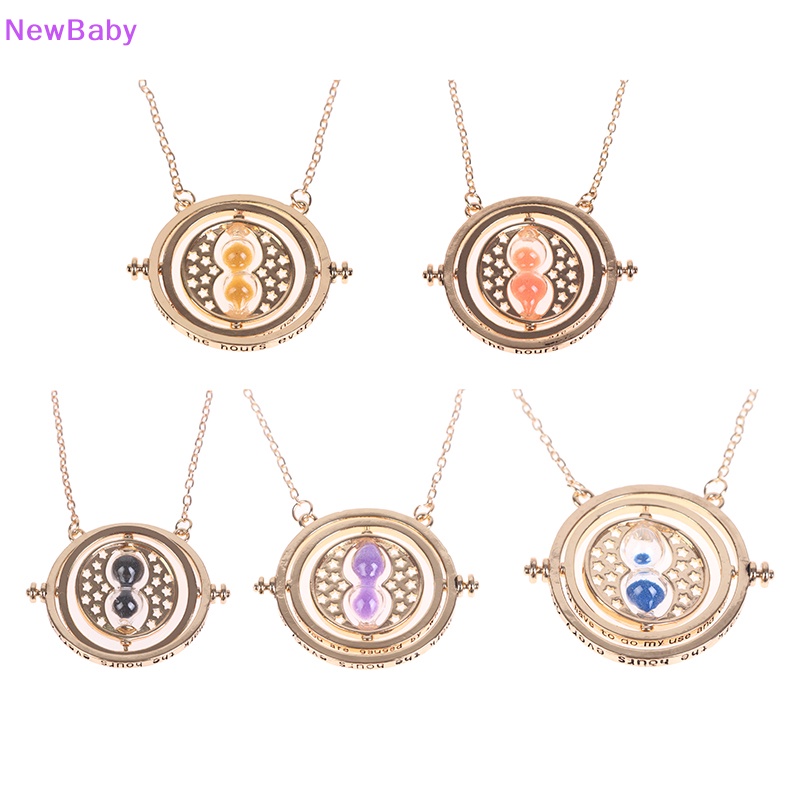 Newbaby Harry Potter Kalung Time Turner Kalung 3D Jam Pasir Kalung Rotag SPins ID