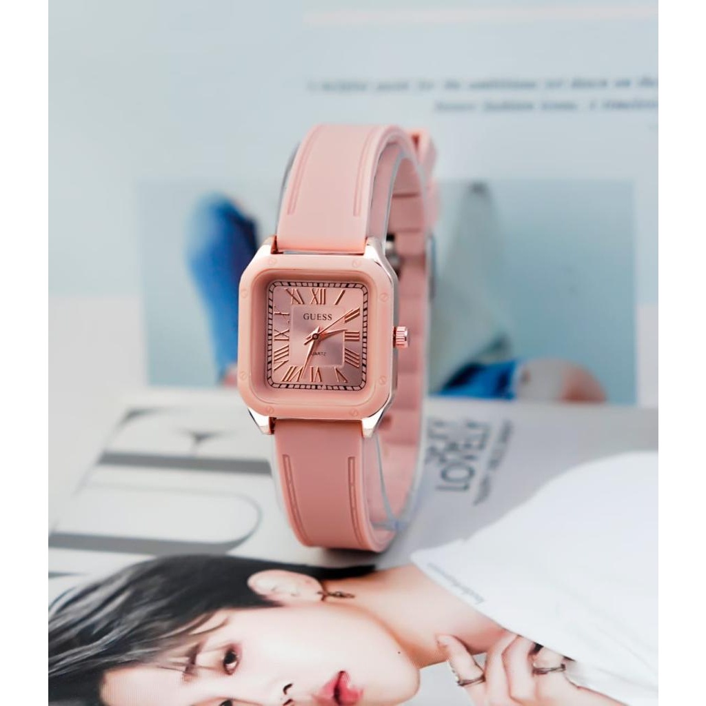 BAJ Jam Tangan Quartz Strap PU Analog Casual Gaya Retro Wanita &amp; Pria Ulzzang Watch Korean Fashion RM091