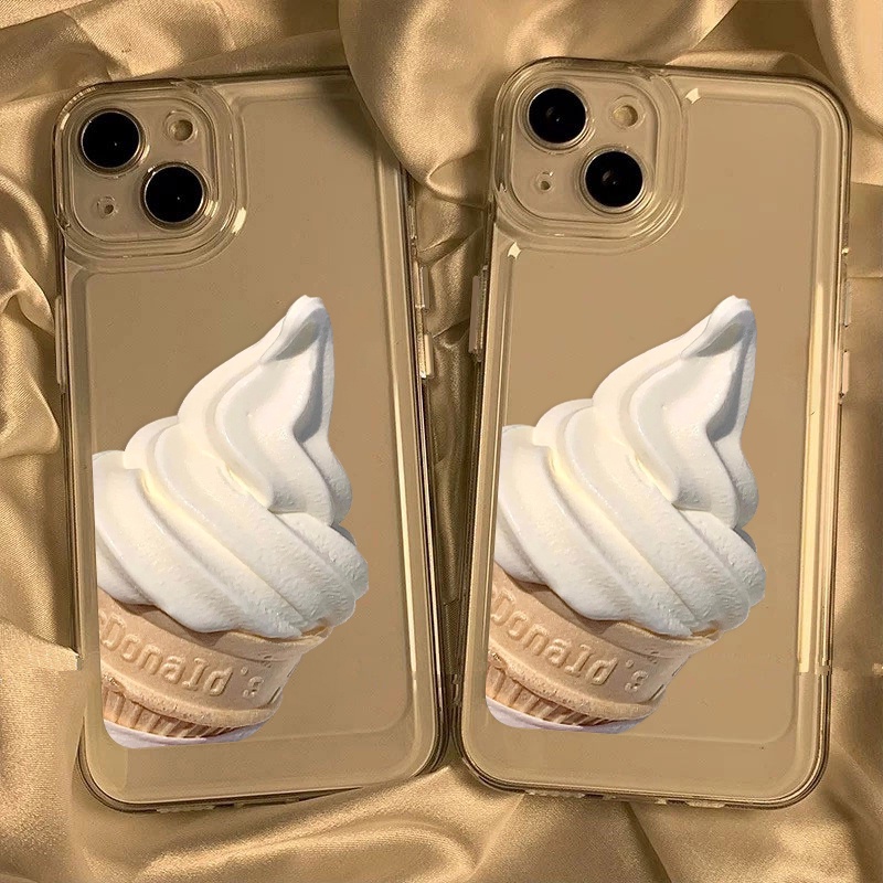 Case Es Krim Untuk Redmi Note10 11 11E 11S 12 8 8T 9 9S 10 Xiaomi 11T 12T 13Pro 13 Mi 10 10 Pro 10T Lite 10T 11 12 Poco F3 F4 M3 X3 X4 X5 Pro Akrilik Space Cover Belakang TPU