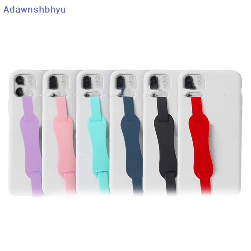 Adhyu Strap Tali Telepon Grip Loop Wristband Hand Holder Silikon Stretching Slim Band Untuk iPhone Samsung Huawei Xiaomi 6warna ID