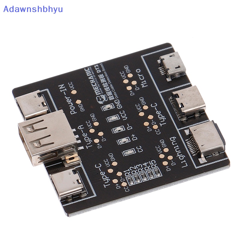 Adhyu DT3 USB Cable Tester Data Cable Test PCB Board Untuk Alat Deteksi Kabel Tanggal ID