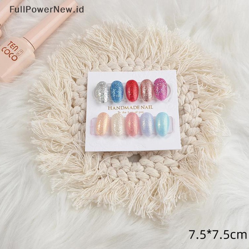 Power 10Pcs Ins Manicure Properti Foto Pajangan Kartu Karton Nail Art Background Card ID