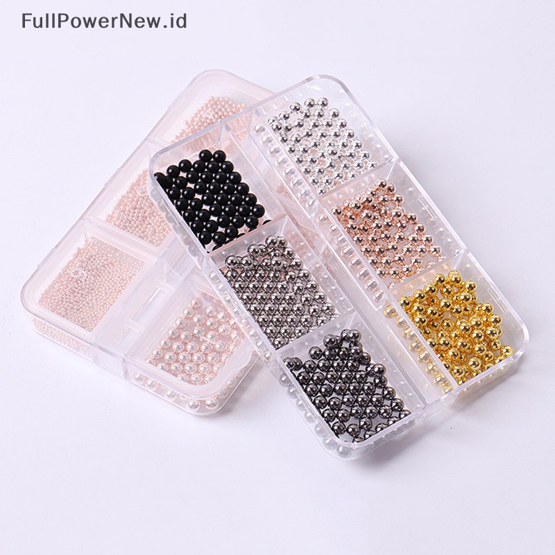 Power 3D Manik-Manik Baja Mini Nail Art Caviar Beads Nail Art Tools DIY Ch Manicure ID