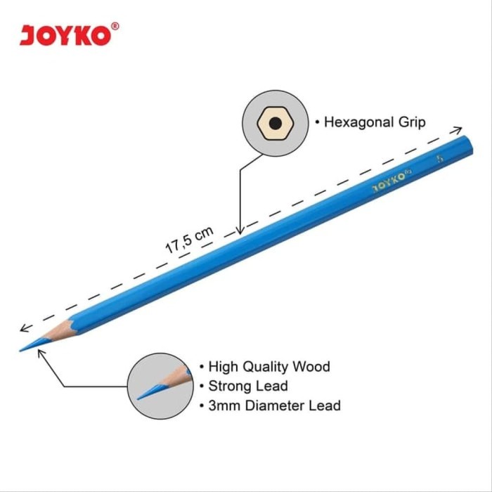 

Joyko Color Pencils Pensil Warna CP-48PB 48 Warna Klasik Classic ORI
