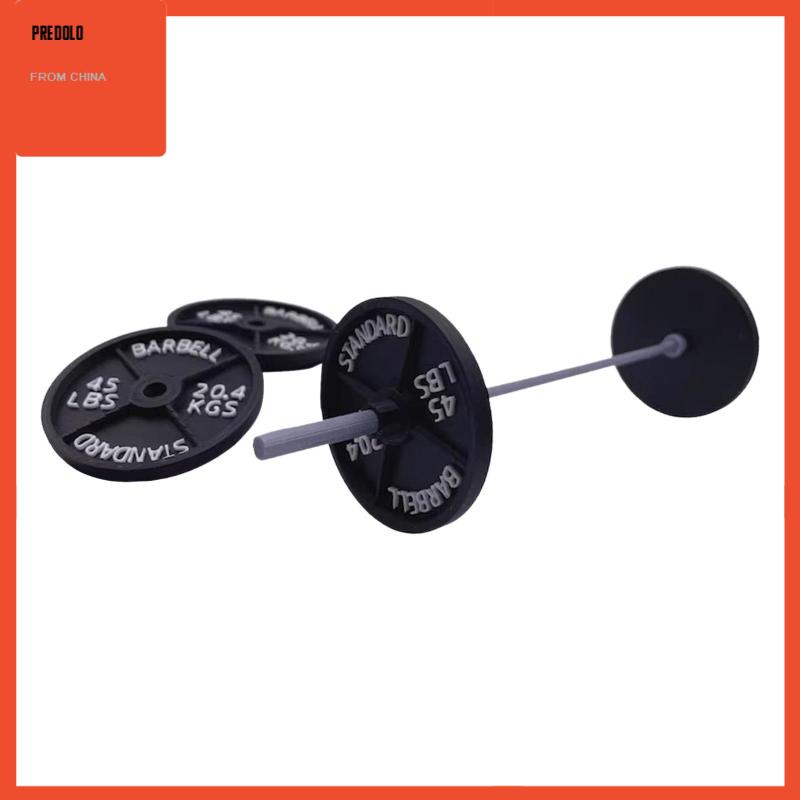 [Predolo] Ornamen Barbel Mini Ornamen Fitness Dekorasi Meja Kantor Untuk Tabletop Indoor