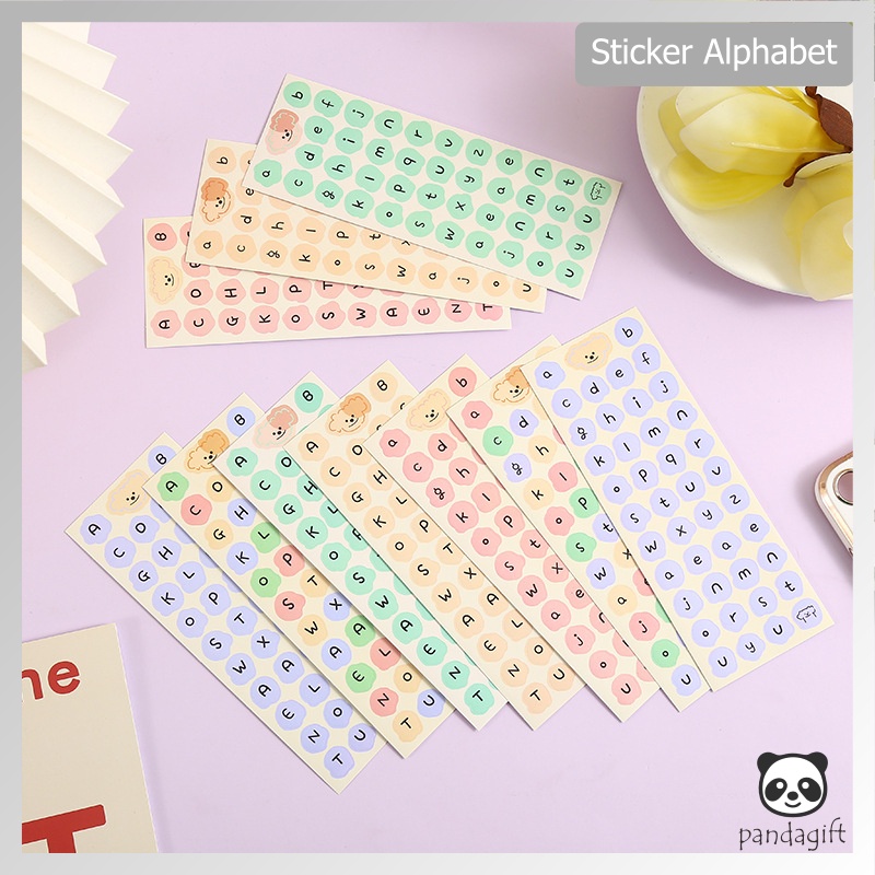 

STIKER HURUF 1PCS CUTE ALPHABET STICKER SET DECO DIY PLANNER JURNAL STIKER ALFABET ABJAD - GG0250