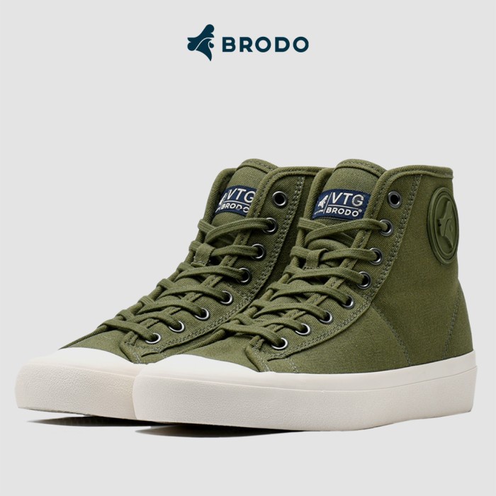 Sneakers Pria BRODO Vantage V2 Hi Olive OW - 36