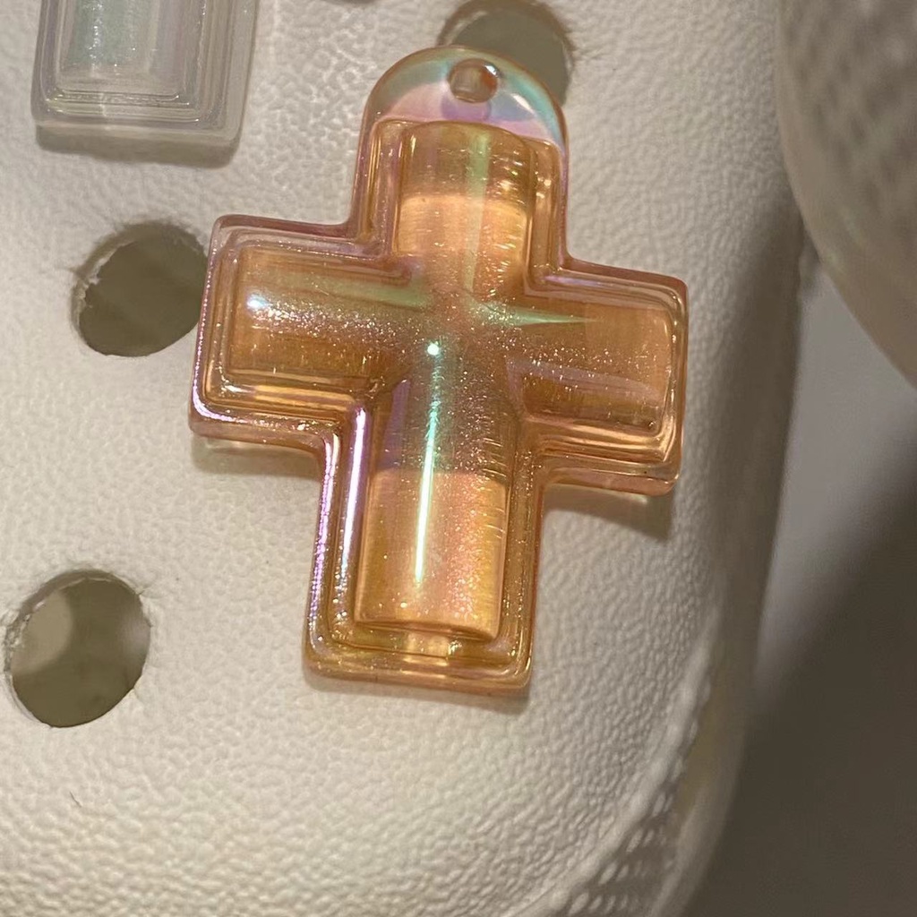 &lt;crucifix&gt;DIY Jibbitz crocs charms accessorie jibbitz set crocs clog jibbitz Gesper Sepatu Dekorasi Sepatu