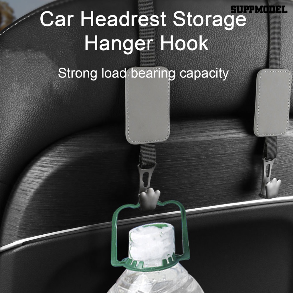 [SM] Car Seat Back Hook Adjustable Organizer Universal Auto Pengikat Klip Grocery Bag Hanger Holder Perlengkapan Kendaraan