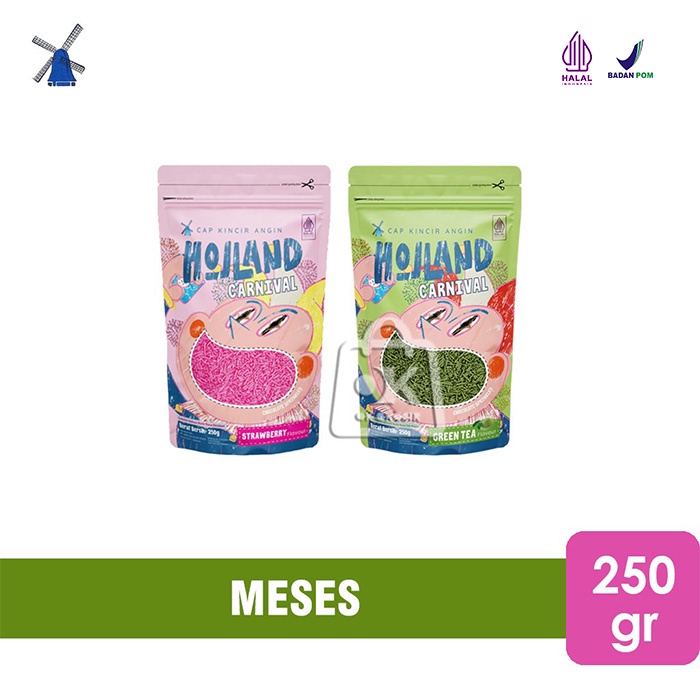 

Meses Holland Carnival Flavour / Strawberry Green Tea (250 gr)