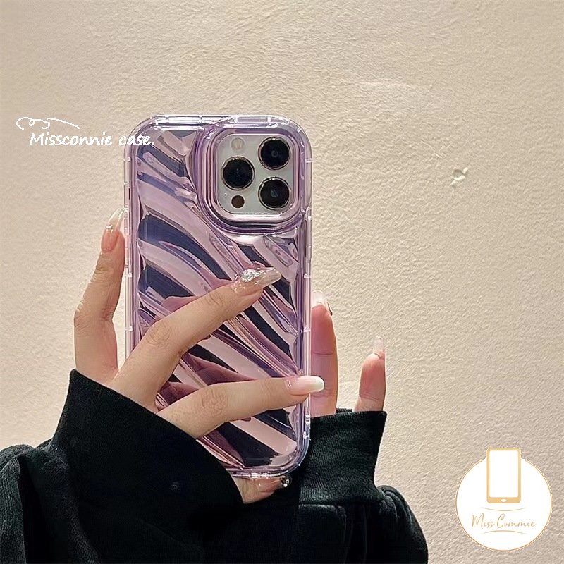 Casing Ponsel Pola Korgasi Stereo Kreatif 3D Kompatibel Untuk IPhone 7Plus Xr11 14 13 12 Pro Max6 6S 7 8 Plus X XS MAX SE 2020mewah Simple Mempesona Kartu Laser Soft Cover